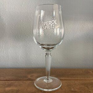 Aperol Spritz Wine Cocktail Glass Stemmed Pedestal